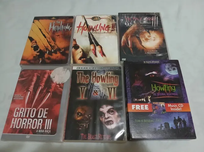 Dvd coleçao howling grito de horror importados e nacionais