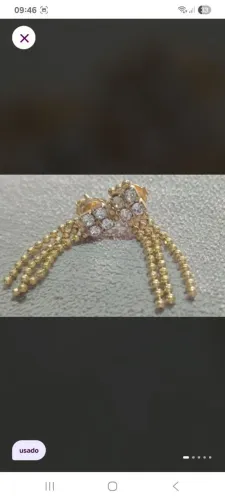 Brinco Bijuterias dourado
