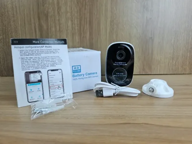 Camera de Seguranca Remota Nova FullHD WiFi Proteção Outdoor Smart Video Visão Noturna