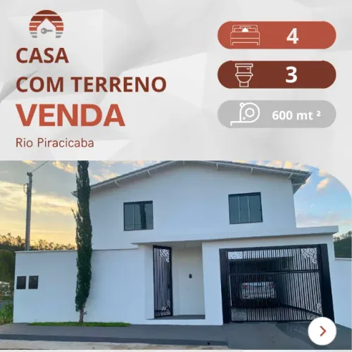 Duas casas com terreno