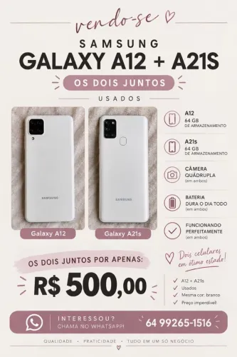 2 celulares a venda com um preço só
