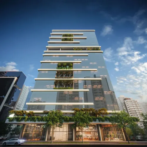 Clinica com 241m² + corredor 7 vagas de garagem em empreendimento novo Alto da Gloria