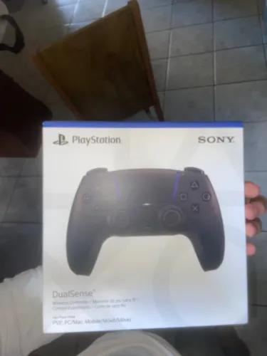 Controle PlayStation 5 preto lacrado