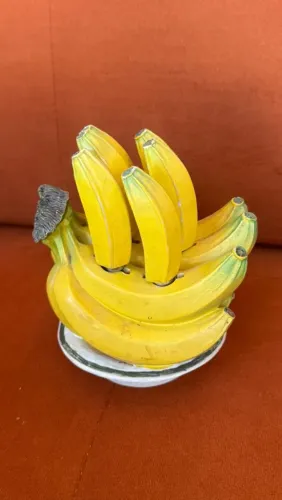 Suporte Divertido com Conjunto de Espátulas / Facas em Formato de Banana