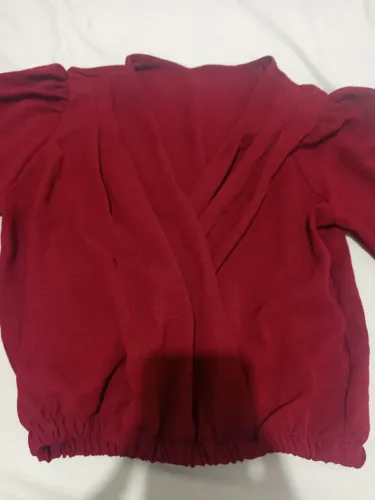 Blusa de manga bufante c elástico