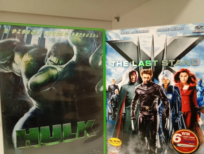 Dvds X-Men e Hulk 2 dvd original item de colecionador.