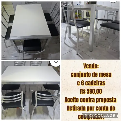 Vendo Mesa e cadeiras