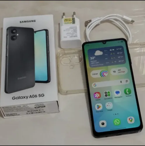 Samsung A06 5G 128gb na caixa e nota
