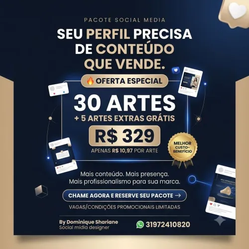 30 ARTES PARA REDES SOCIAIS SOCIAL MIDIA DESIGNER