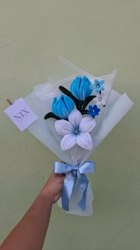 Buquê de Flores Eternas Presente Criativo Romantico