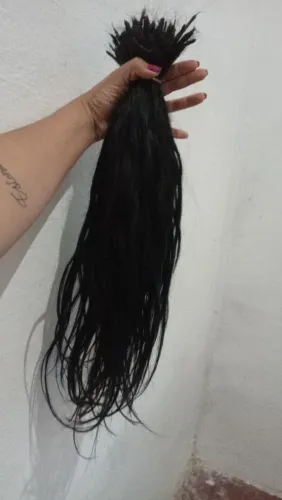 Mega hair na queratina cabelo humano 400 gramas 212 mexas 40 centímetros 