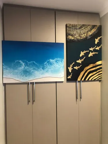 Quadros Decorativos de Resina e Peixes