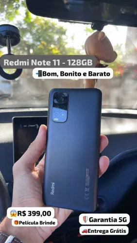 XIAOMI REDMI NOTE 11 128GB | BOM, BONITO E BARATO!