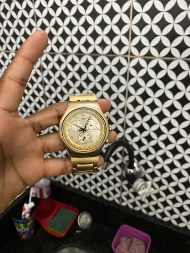 Swatch caramelo série ouro 