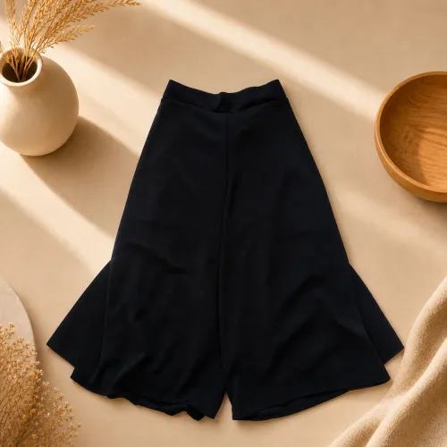 Calça envelope Midi preta 