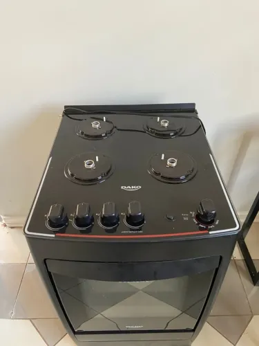 Fogão Dako 4 bocas com vidro temperado e forno