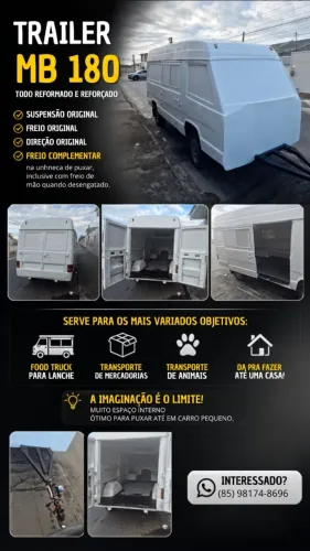 Trailer feito de uma MB180, serve pra várias coisas, até pra casa!