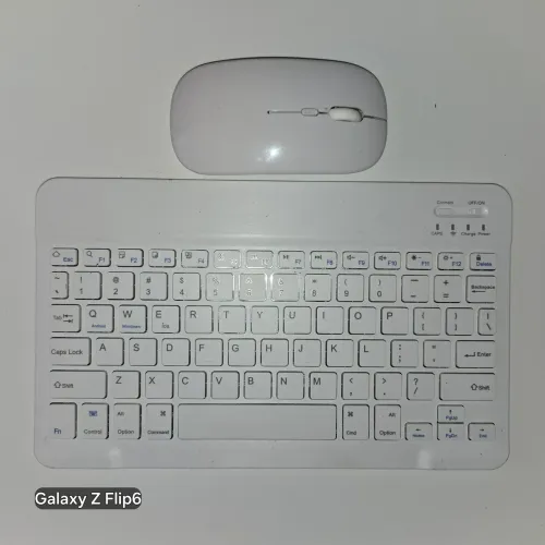 Teclado portátil recarregável + mouse sem fio