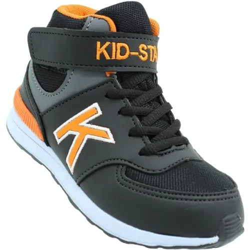 Tênis Infantil Escolar Cano Alto KidStar Masculino Preto K3PL