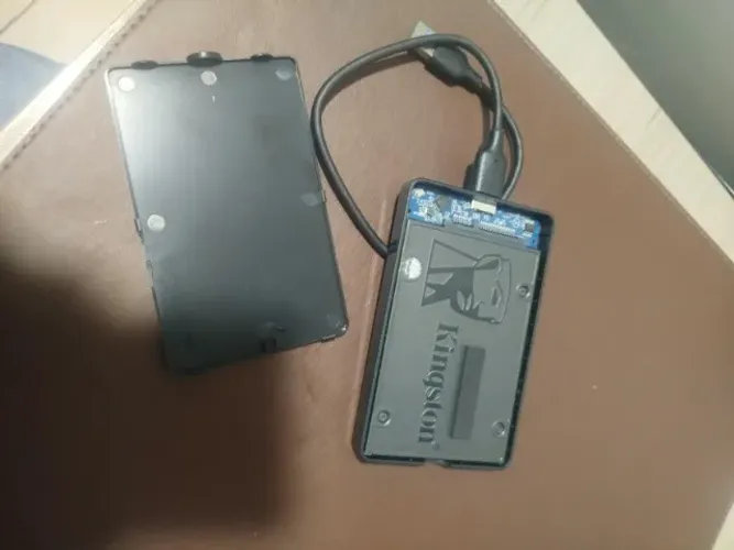 SSD Kingston 500GB + Case USB Externo - Pronto para Usar