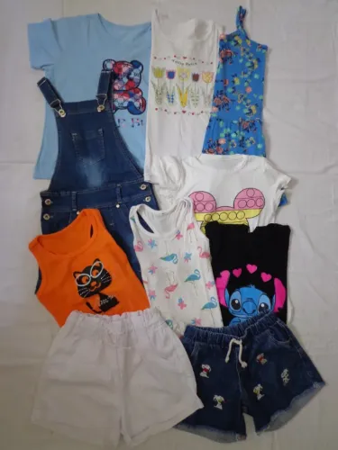 Lote de roupas infantil TAM 8 anos
