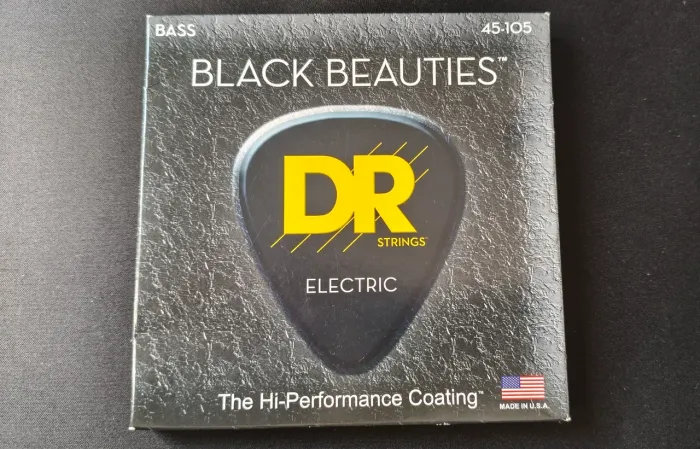 Encordoamento Baixo 4 Cordas Dr Strings - Black / Preta / Preto