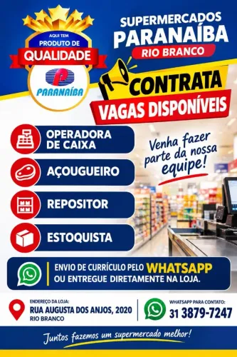 Vagas de emprego. Contrata-se com urgência.