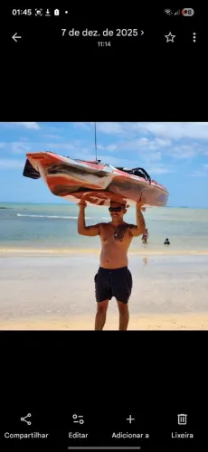 Caiaque de pesca milha náutica com pedal novo