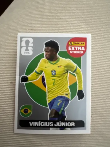 Figurinha Extra Sticker Vini Jr