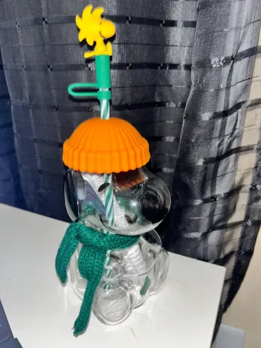 Starbucks snoopy copo de vidro