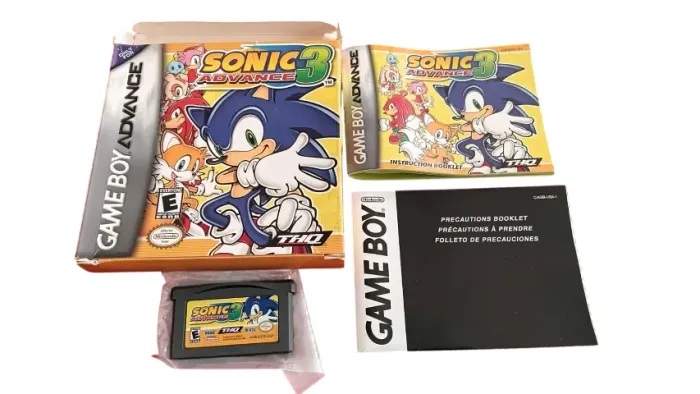 Game Boy Advance Sonic Advance 3 c/ caixa Original Americano GBA