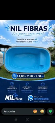 Piscina de fibra