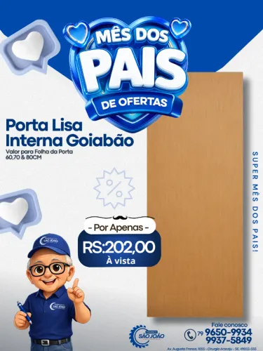 Promoção Porta Lisa