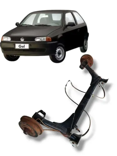 Agregado suspensão traseira gol G2 1999 original 377500039rd