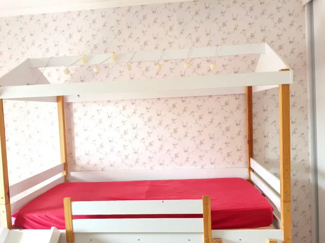 Cama beliche casinha
