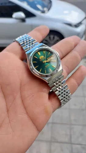 Orient 3 estrelas automatic, verde metálico (RARO!!!)