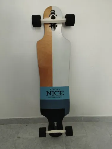 Longboard Skateboard Nice Square Twin Azul