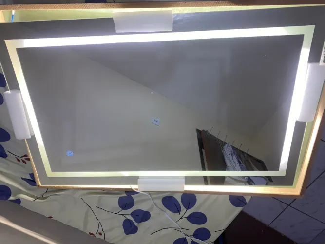 espelho com led com toach 80x50