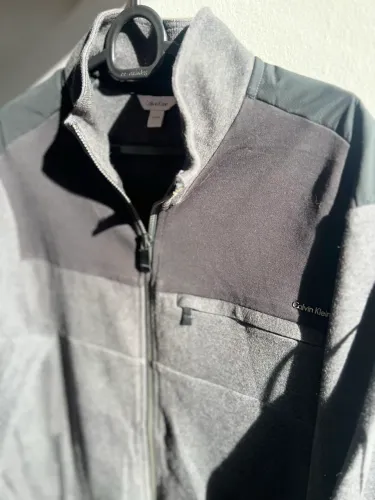 Jaqueta Calvin Klein Original Cinza Mescla - Tamanho P - Excelente Estado