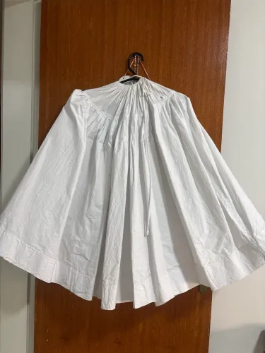 Saiote / Anágua Branca para Candomblé e Umbanda - Roda 3,5m