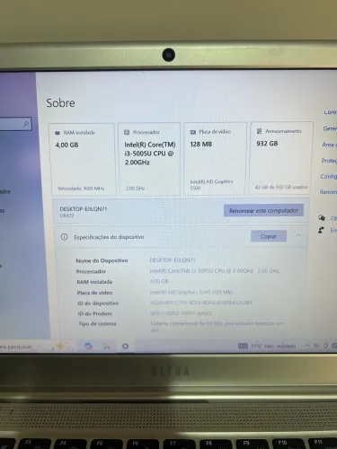 Notebook Ultra Intel I3 aceito trocas 