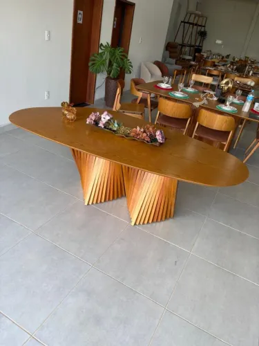 Mesa Ilhabela tampo orgânico Nova a pronta entrega 