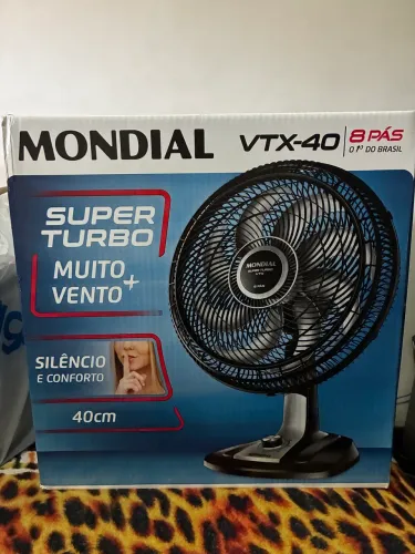 Ventilador NOVO Mondial VTX-40 Lacrado com nf garantia até 07/2027 8 pás 140W 127V