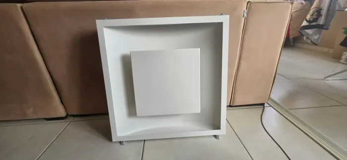 Luminária Plafon de Embutir Luz Indireta 55 cm Quadrado