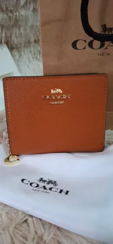 carteira coach caramelo nova