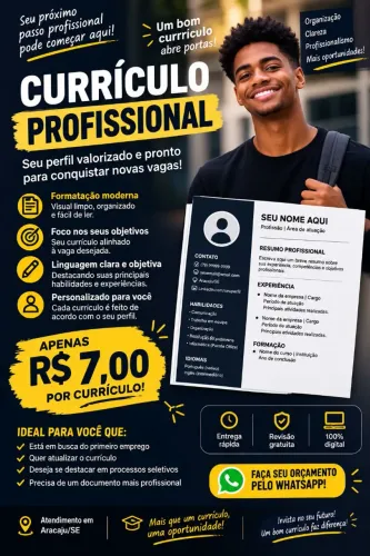 Currículo Em PDF - R$7,00