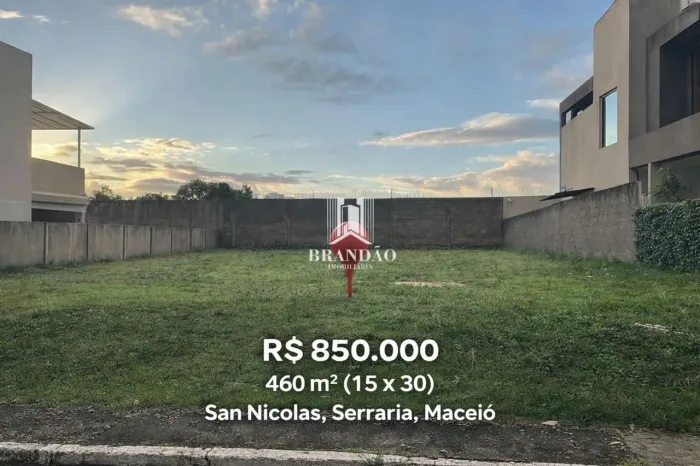 Terreno em Condomínio Fechado San Nicolas, Serraria, Maceió-