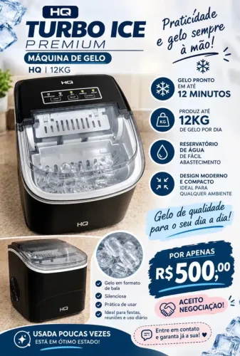 Vendo máquina de gelo
