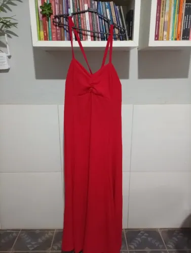 Vestido plus size vermelho