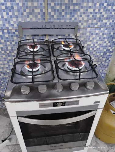 Fogão brastemp 4 bocas elétrico